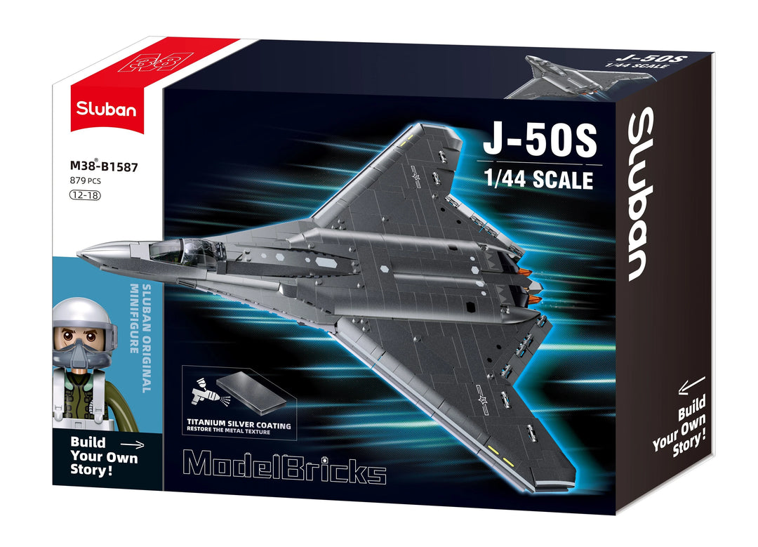 J50  STEALTH FIGHTER  879PCS