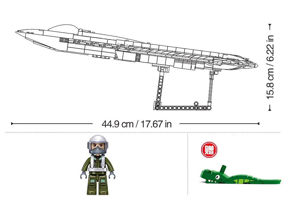 J50  STEALTH FIGHTER  879PCS