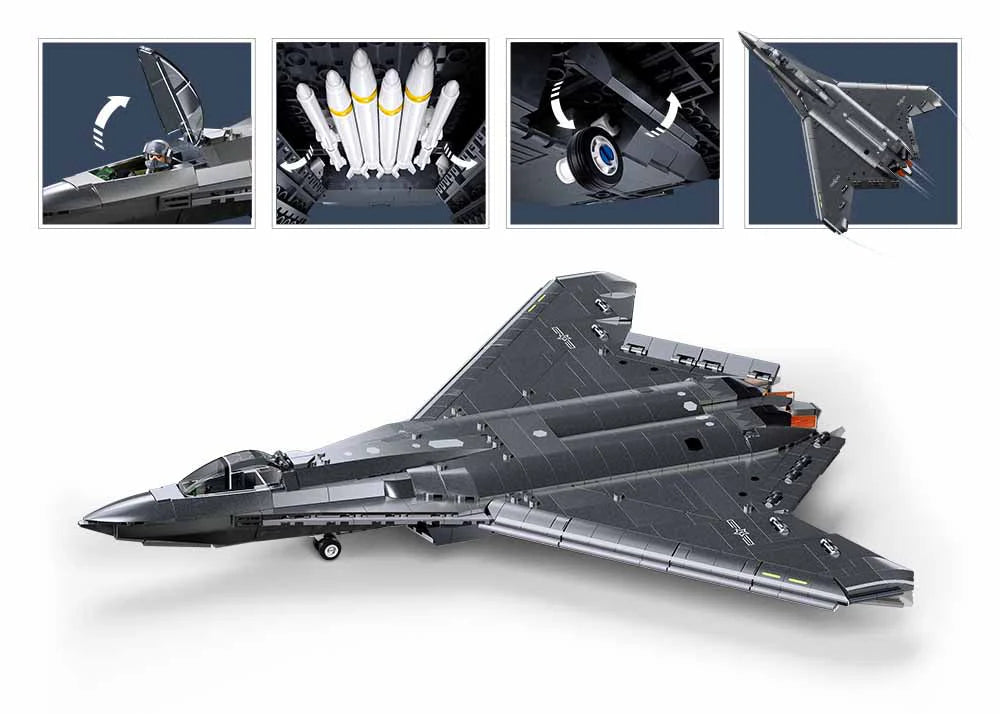 J50  STEALTH FIGHTER  879PCS