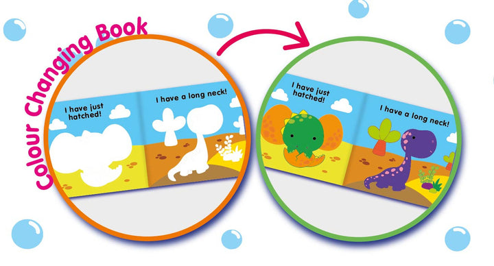 Magic Colour Changing Bath Book - Dinosaur