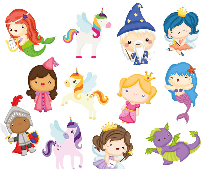Colour Changing Bath Stickers - Magical Creatures