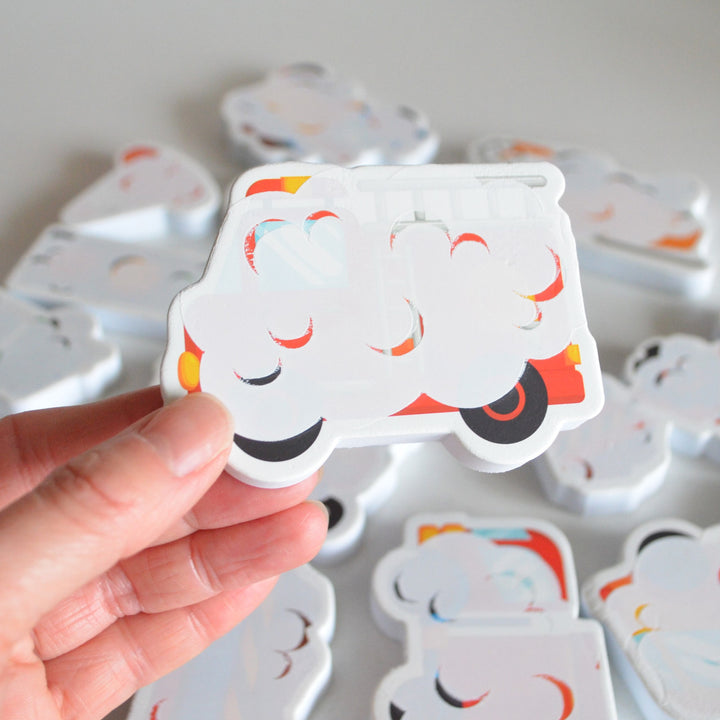 Colour Changing Bath Stickers - Mucky Trucks