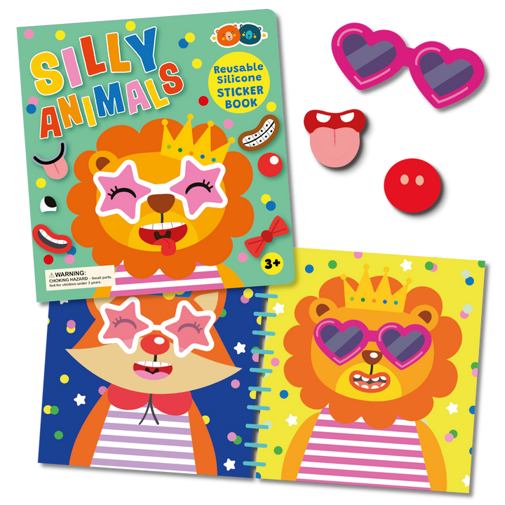 Silicone Sticker Book | Silly Animals