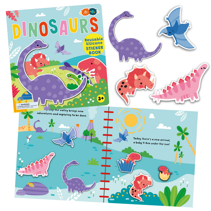Silicone Sticker Book | Dinosaurs