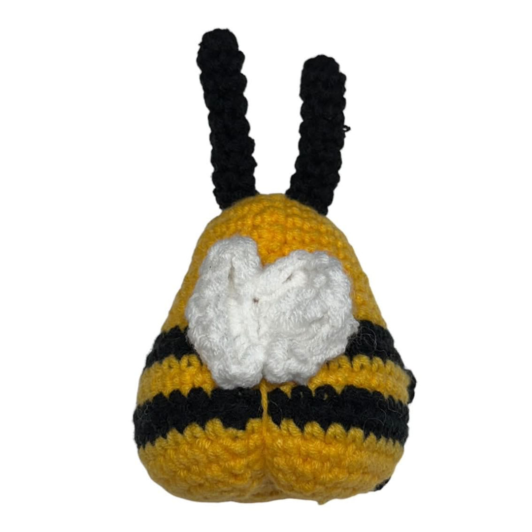 Mini Hand Crochet Plush Support | Bee