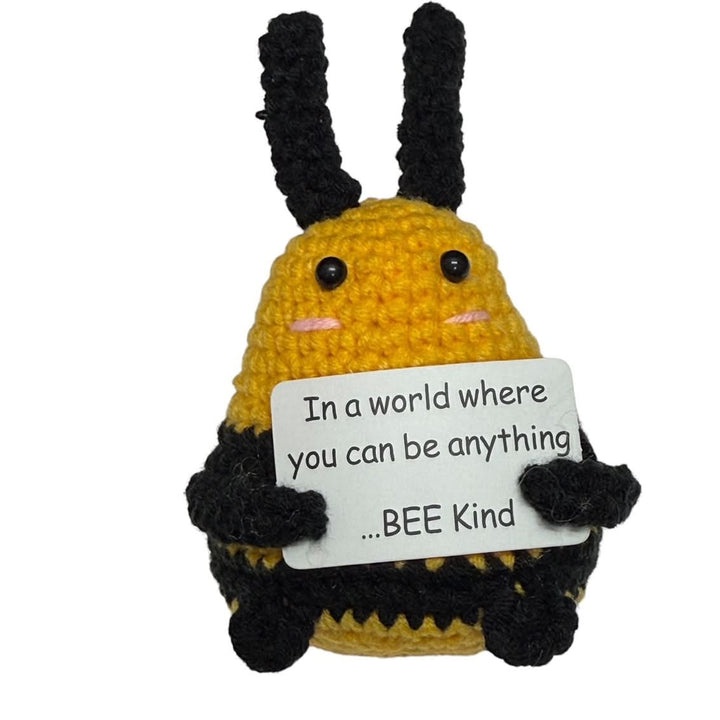 Mini Hand Crochet Plush Support | Bee