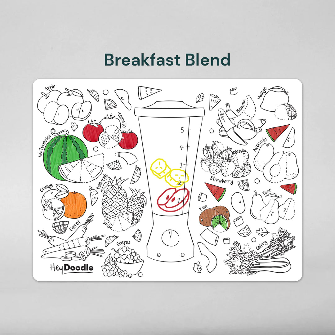 Reusable Colour-in Placemat - Breakfast Blend