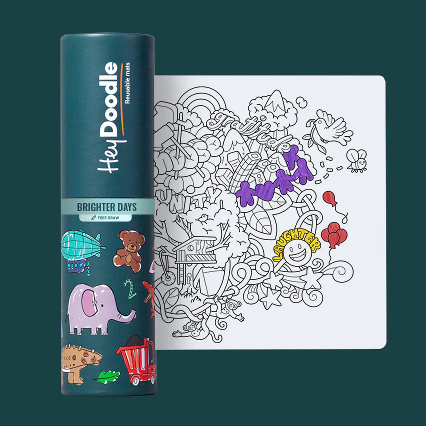 Mini Reusable Colour-in Placemat - Brighter Days