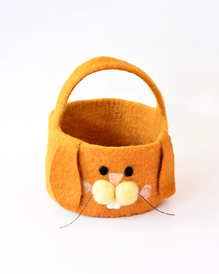 Felt Easter Egg Hunt Basket - Brown