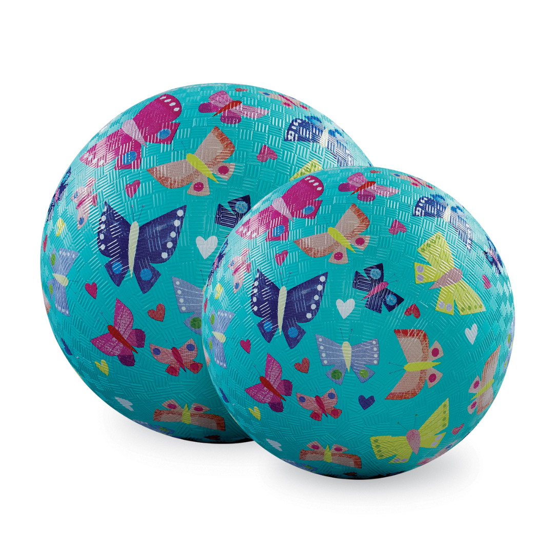5 inch Ball - Butterfly Rainbow (Aqua)