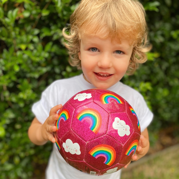 Glitter Soccer Ball - Rainbow (Size 3)
