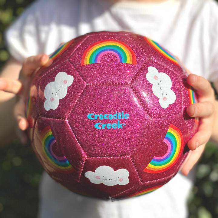 Glitter Soccer Ball - Rainbow (Size 3)