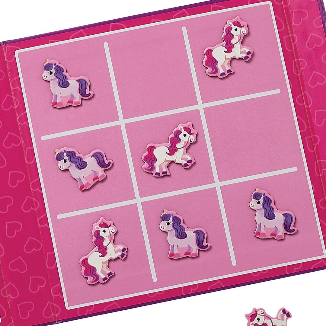 Magnetic Game | Tic Tac Toe & Checkers - Unicorn