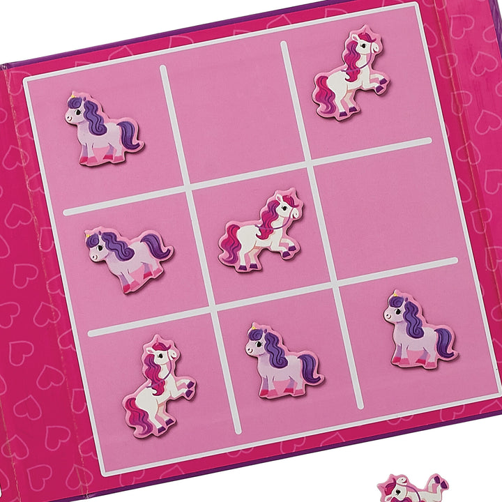 Magnetic Game | Tic Tac Toe & Checkers - Unicorn