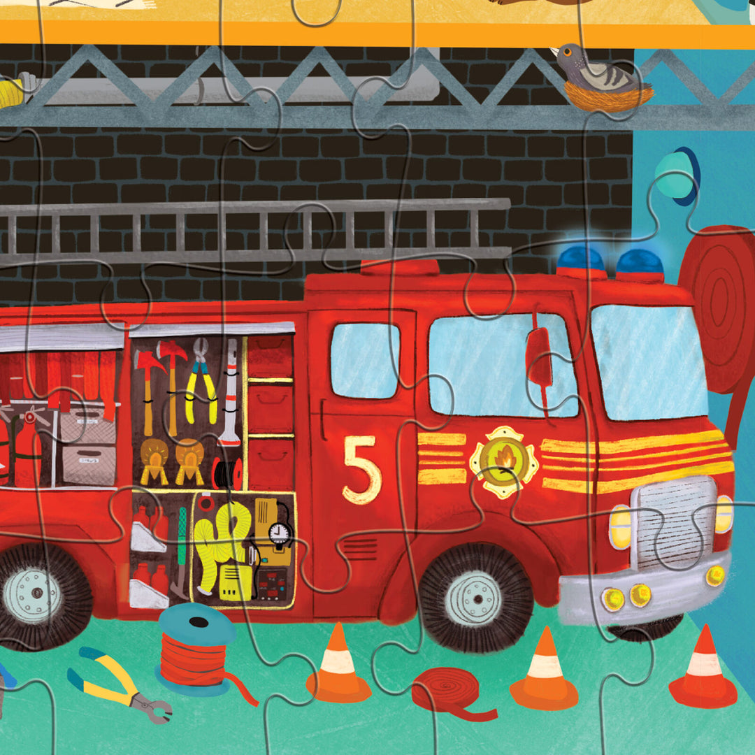 Flat House Puzzle 50 pc - Fire House