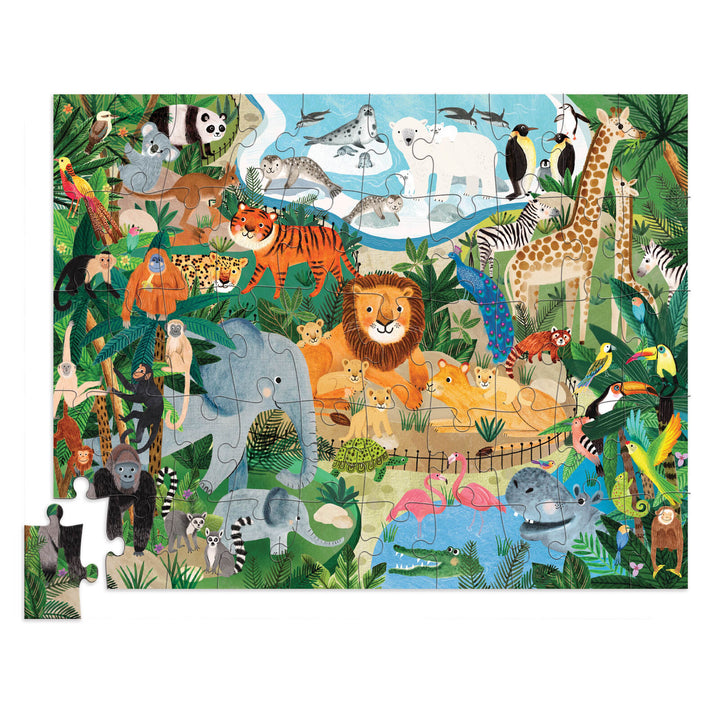 Flat House Puzzle 50 pc - Zoo