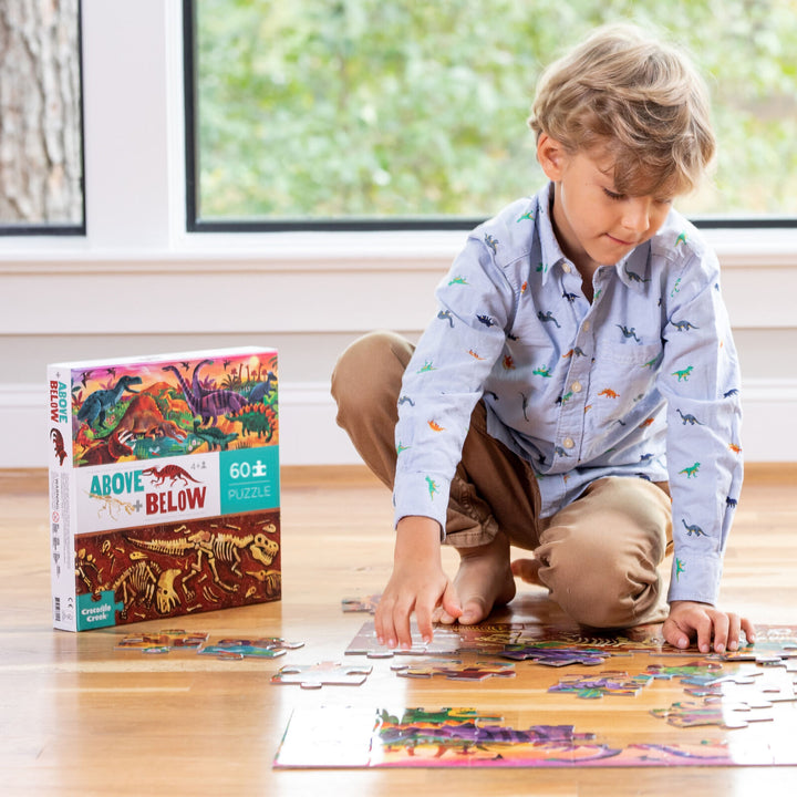 Above and Below 60pc Puzzle - Dinosaur