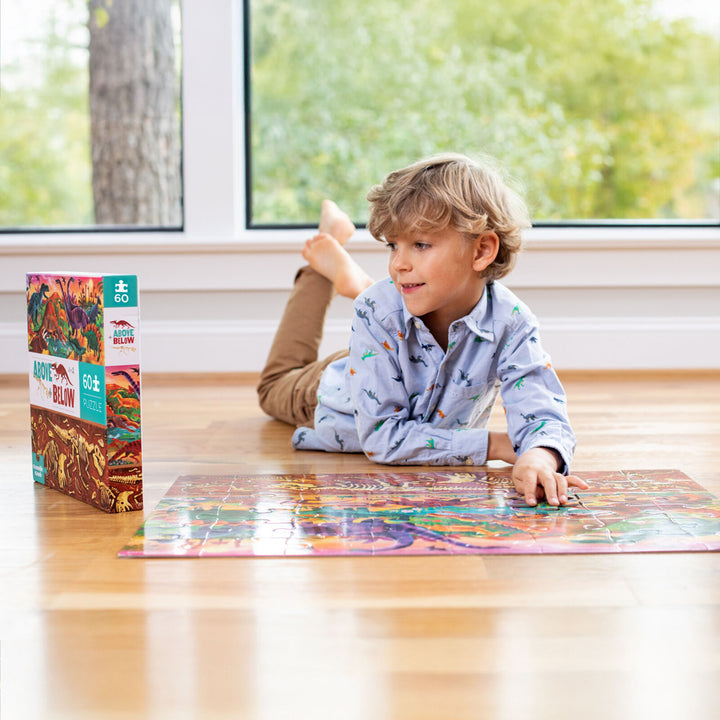 Above and Below 60pc Puzzle - Dinosaur