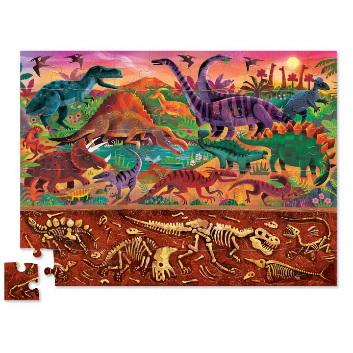 Above and Below 60pc Puzzle - Dinosaur