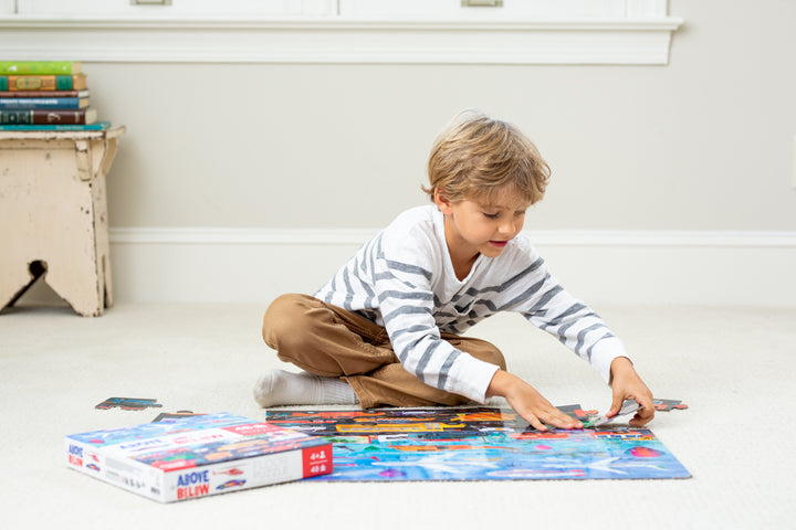 Above and Below Puzzle - Things That Go