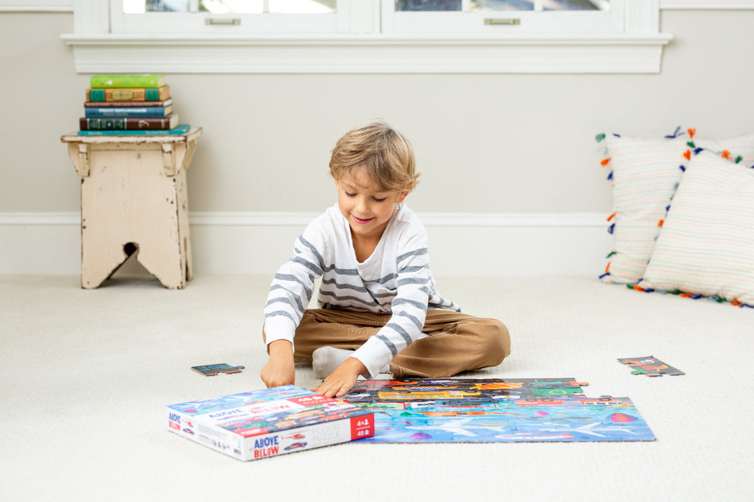 Above and Below Puzzle - Things That Go