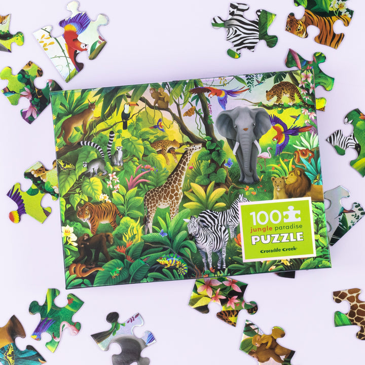 Holographic Puzzle 100 Piece - Jungle
