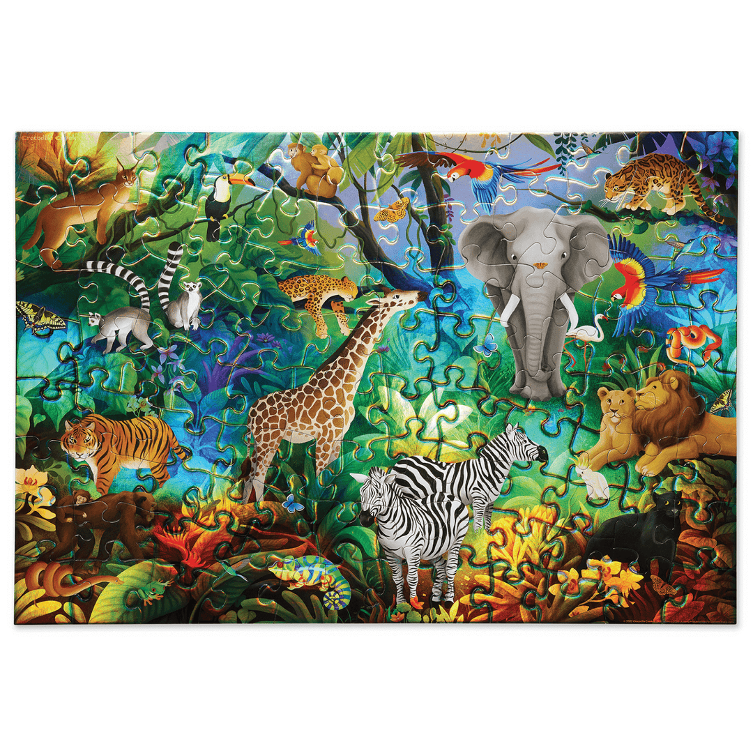 Holographic Puzzle 100 Piece - Jungle