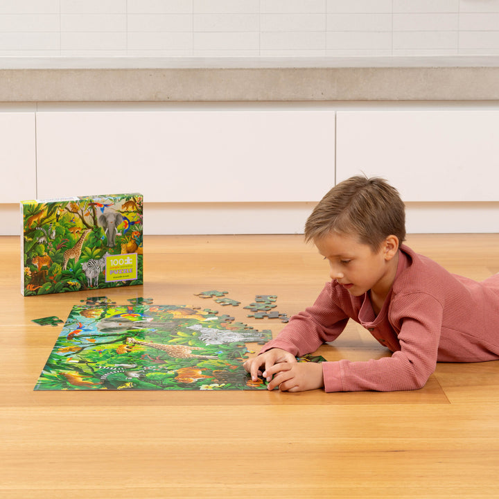 Holographic Puzzle 100 Piece - Jungle