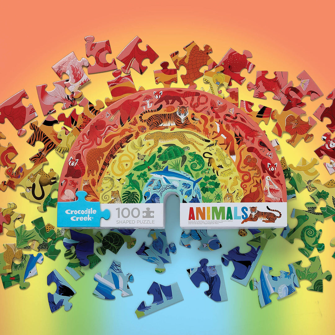 Puzzle 100 pc - Rainbow Animals