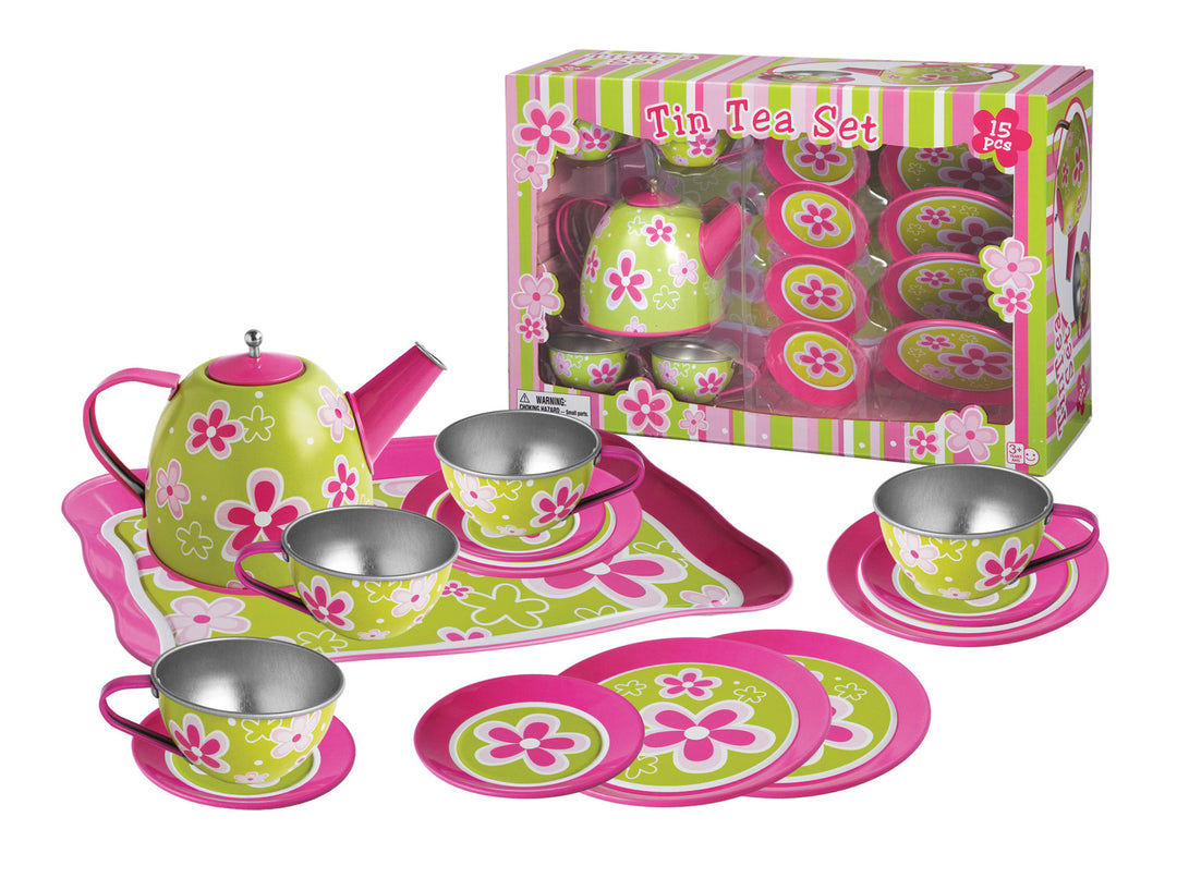 Tea Set - Lime Daisy