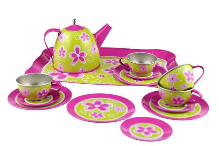 Tea Set - Lime Daisy