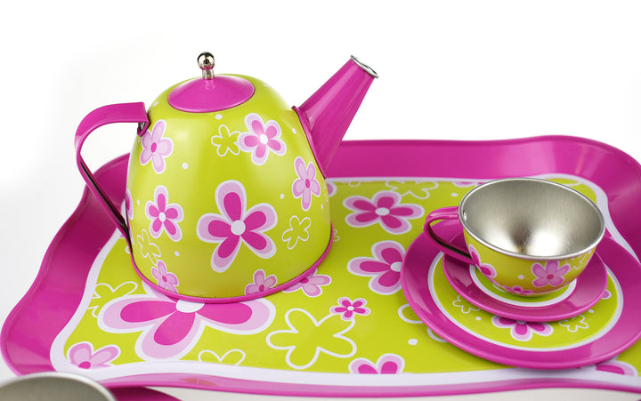 Tea Set - Lime Daisy