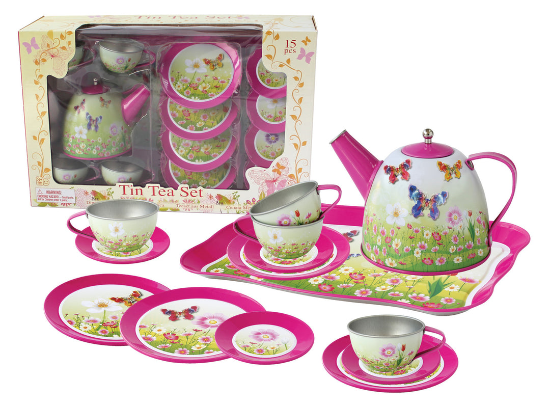 Tea Set - Pink Butterfly