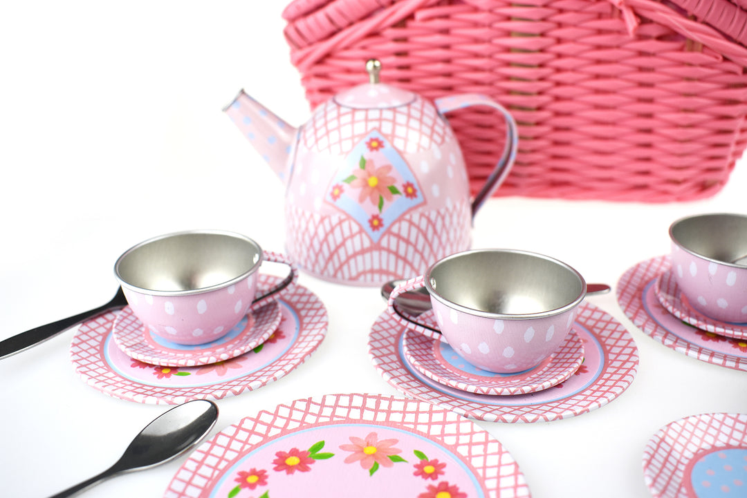 Tea Set | Picnic Basket - Floral