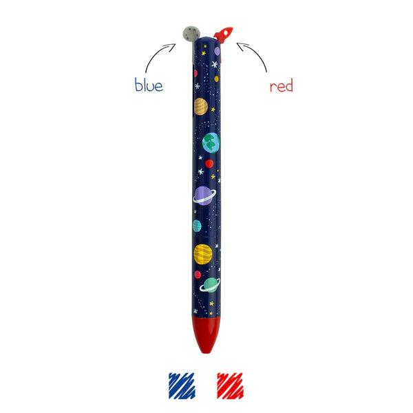 Click Clack Two Colour Ballpoint Pen - Space