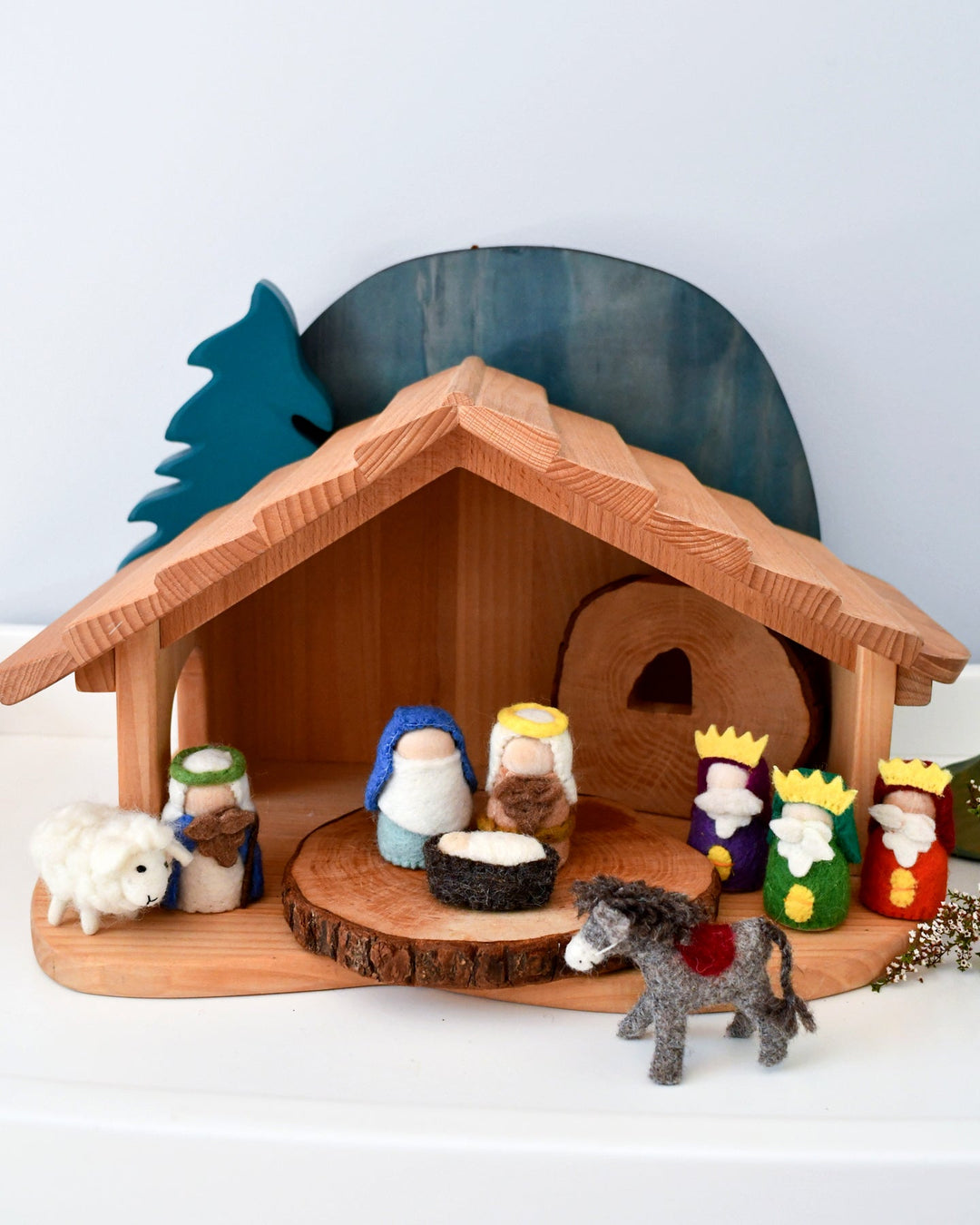 Felt Nativity Peg Dolls Set