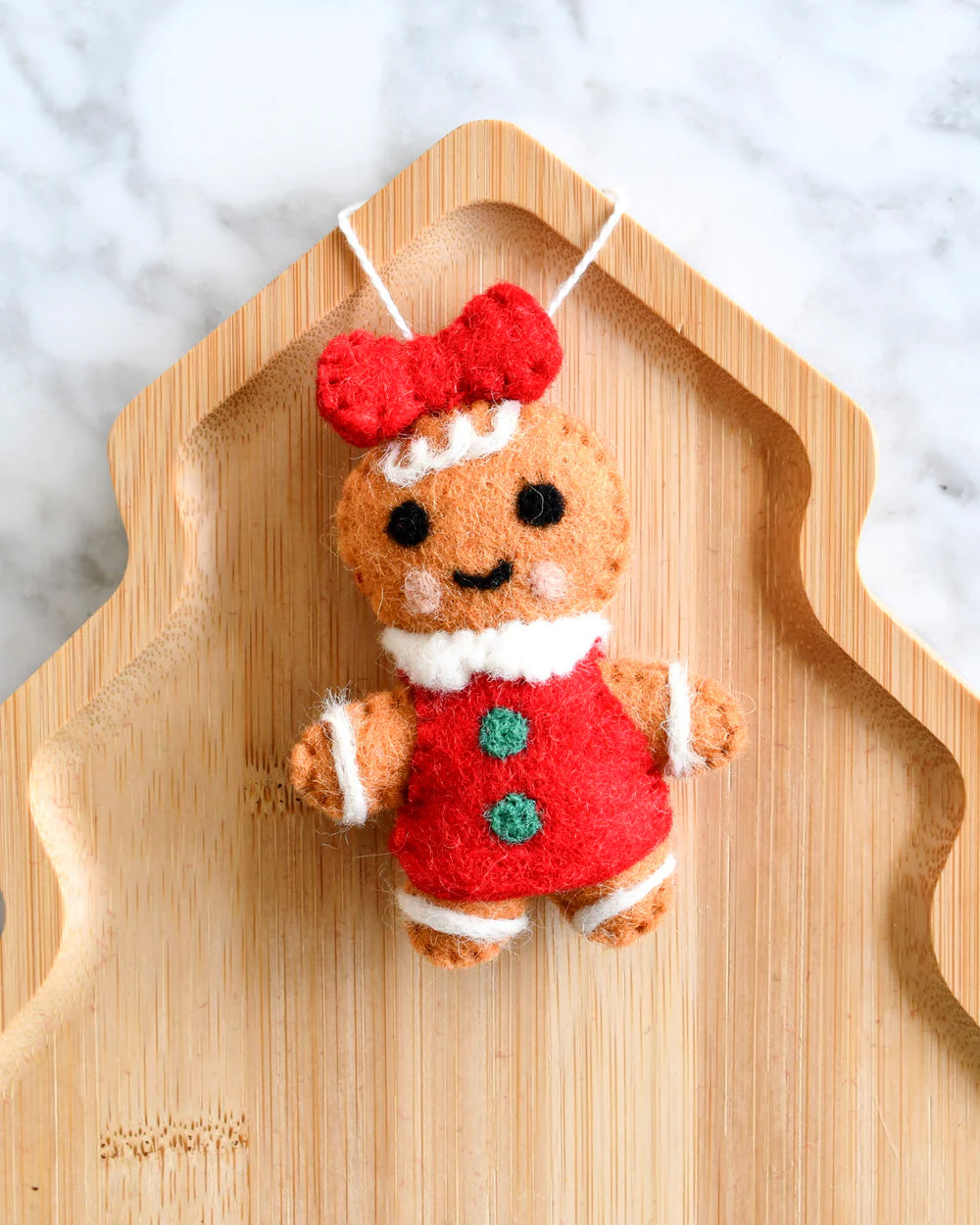 Ornament  | Felt Christmas Gingerbread Girl