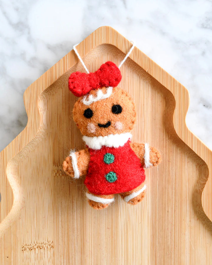 Ornament  | Felt Christmas Gingerbread Girl
