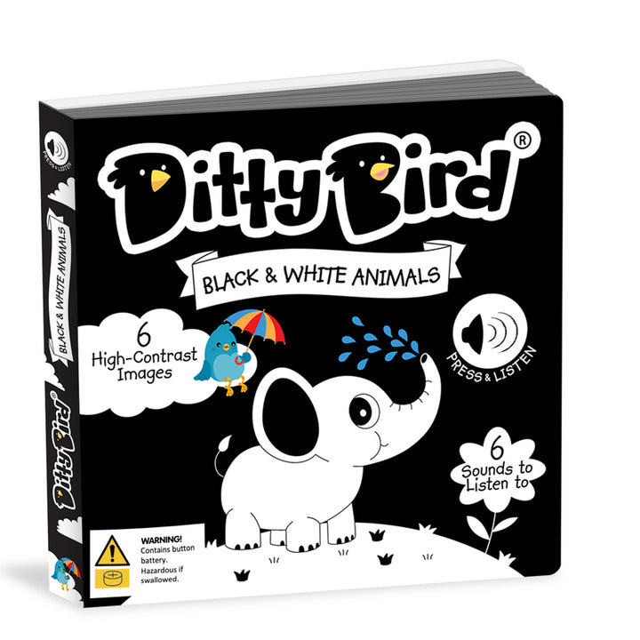 Ditty Bird Sound Book - Black and White