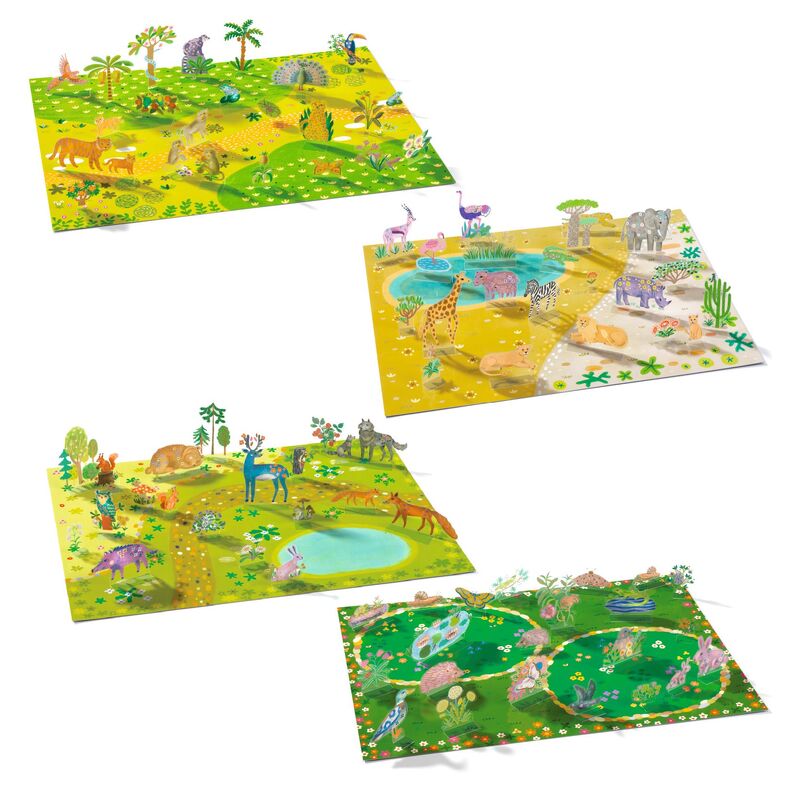 80 pc Lift-Up Stickers - Animals