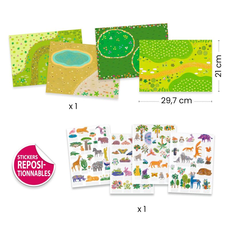 80 pc Lift-Up Stickers - Animals