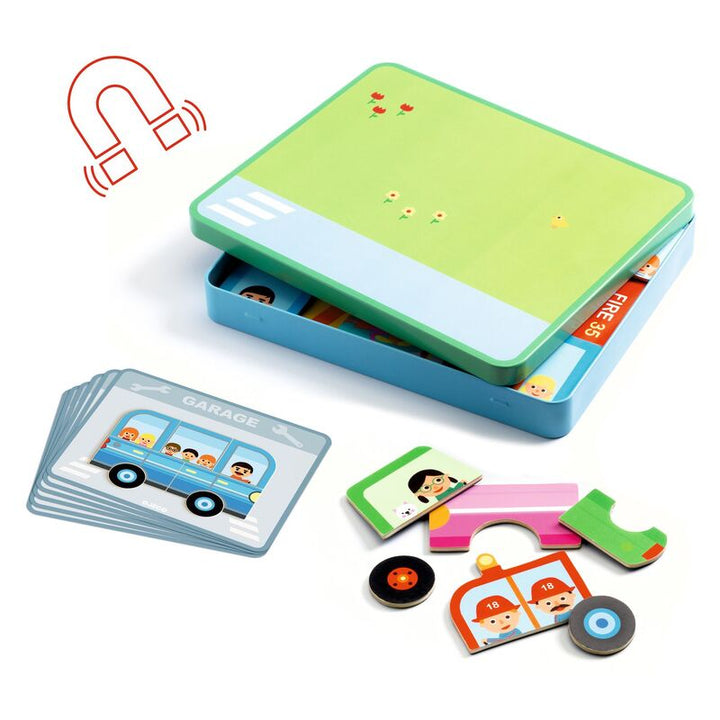 Inzebox Magnetic Game - Vehicles