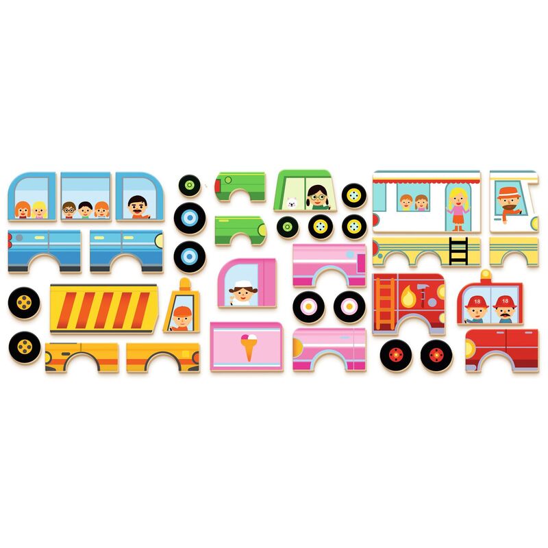 Inzebox Magnetic Game - Vehicles
