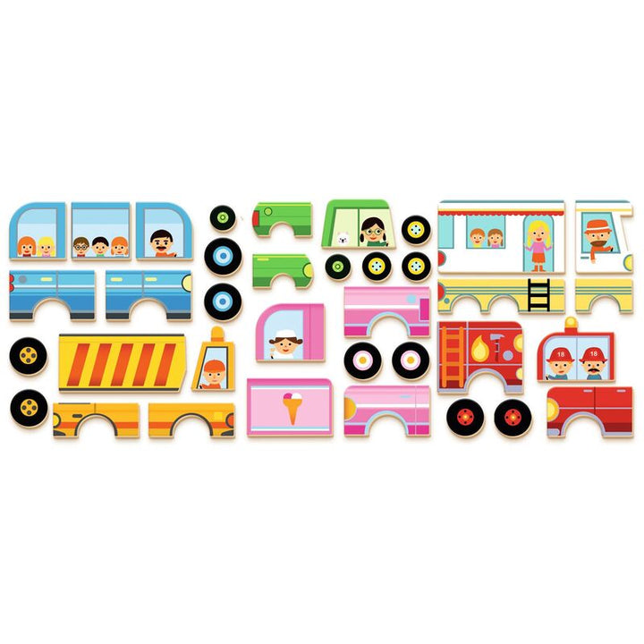 Inzebox Magnetic Game - Vehicles