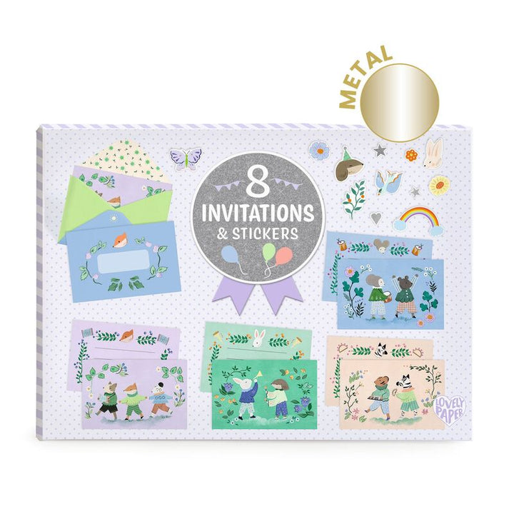 Letter & Invitation Set - Animal Fanfare