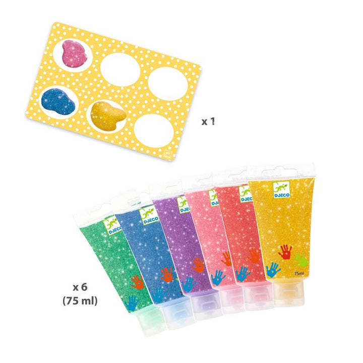 Finger Paint Tubes - Glitter