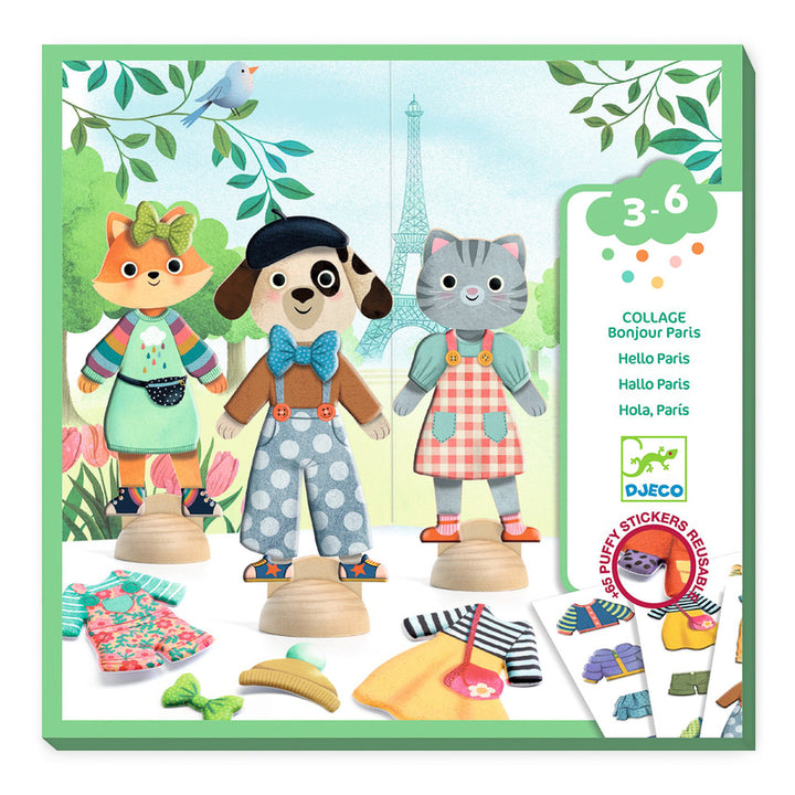 Collage Set - Bonjour Paris