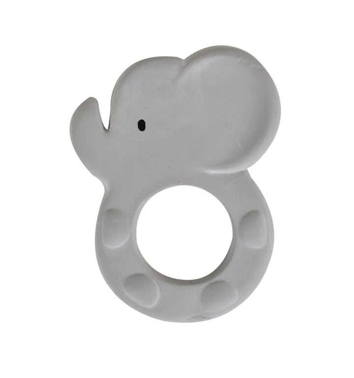 Flat Teether - Rubber Elephant