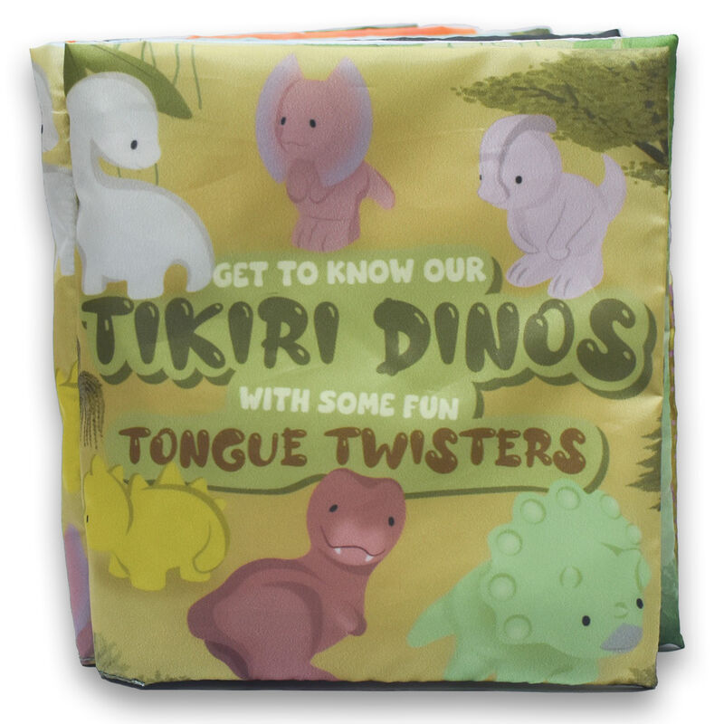 Fabric Bathtime & Naptime Book - Dino Tongue Twisters