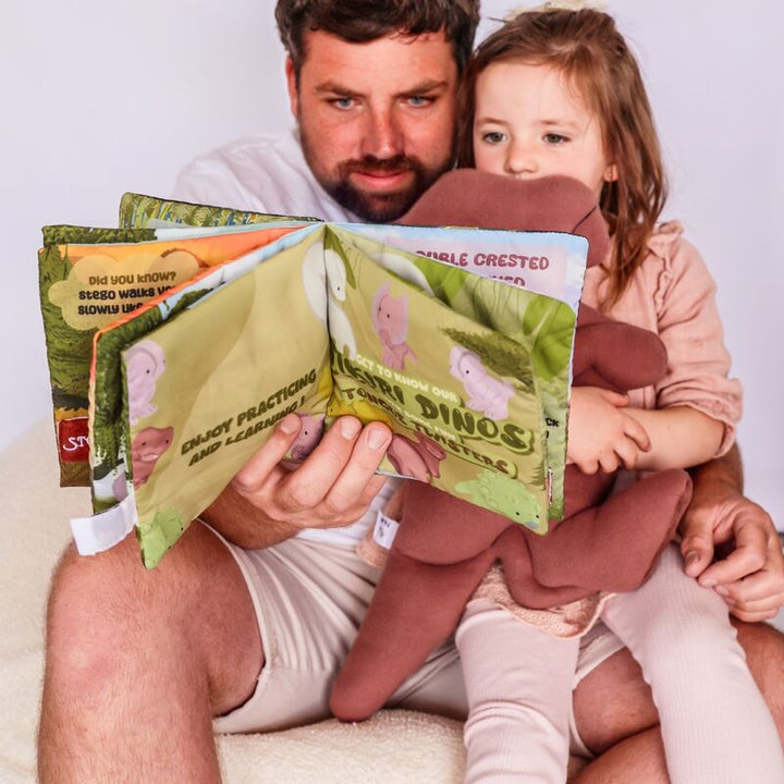 Fabric Bathtime & Naptime Book - Dino Tongue Twisters